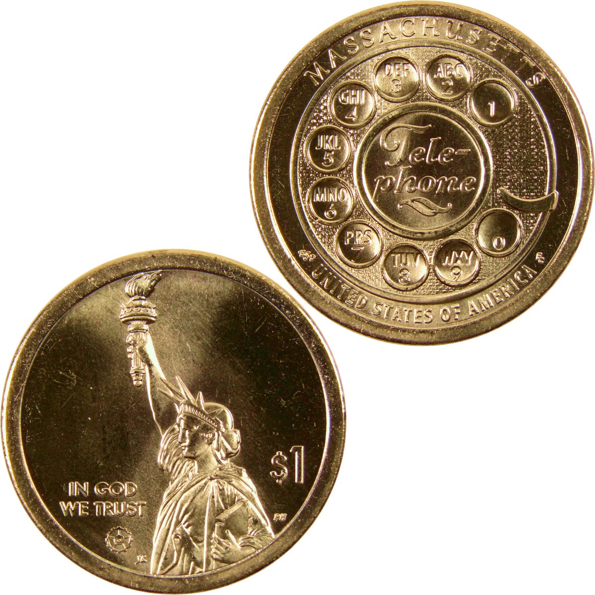 2020 P Telephone American Innovation Dollar Uncirculated $1 Coin