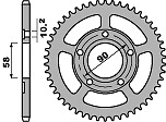 Pignon arrière C45 haute résistance JTR604.36 pour Honda NSR 125 série 1994-1998