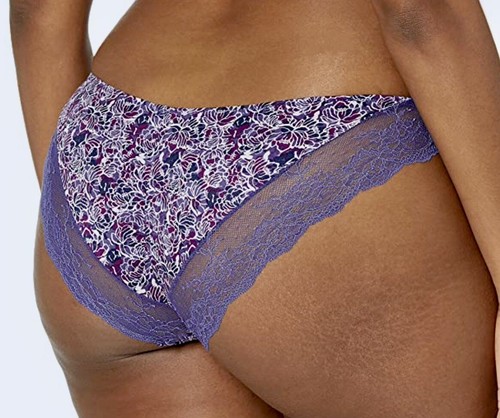 MAIDENFORM Comfort Devotion Batik Blossom pizzo schiena tanga mutandine donna S 5 L XL - Foto 2 di 9