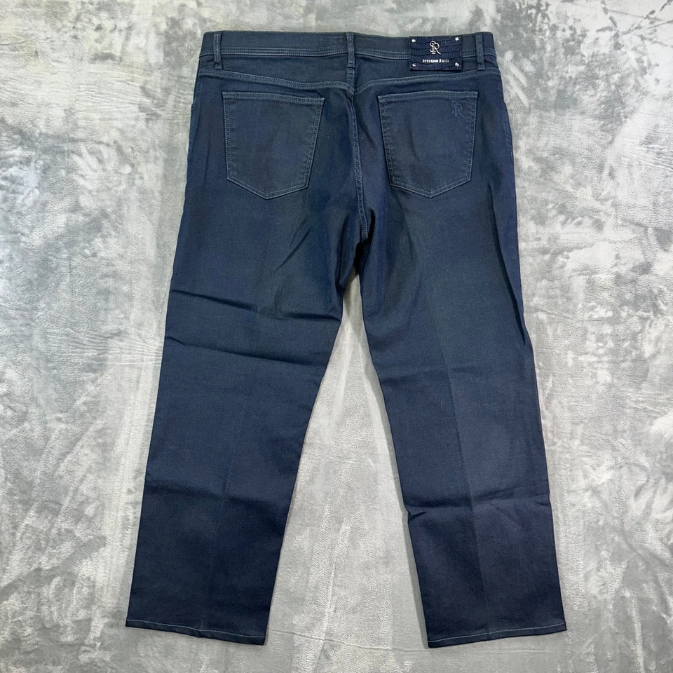 Stefano Ricci Jeans Men’s 40 Blue Dark Wash Cotton Blend - Image 2 of 4