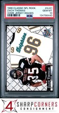 1996 CLASSIC NFL ROOKIES HOME JERSEY IMAGES #HJ21 ZACH THOMAS RC POP 1 PSA 10