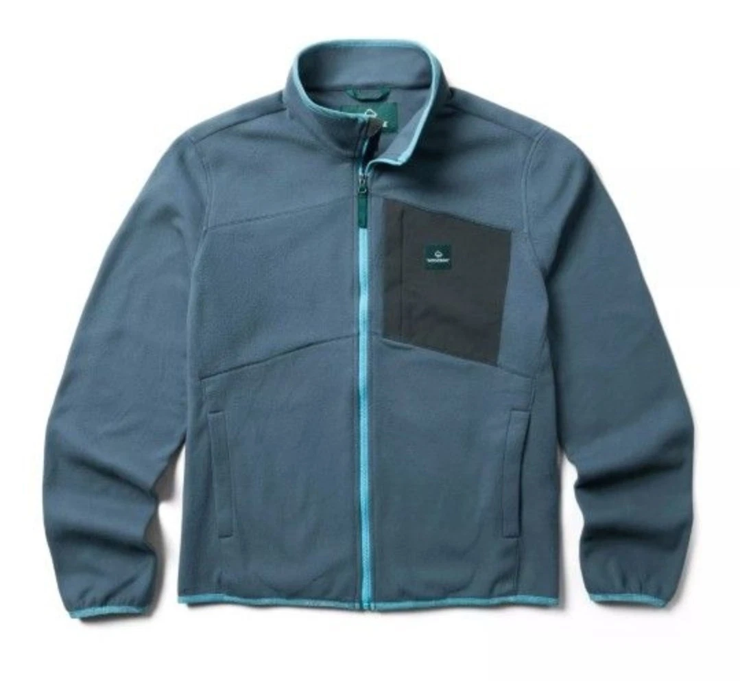 Wolverine Wilderness Fleece Jacket Large Full Zip Dark Slate NEW
