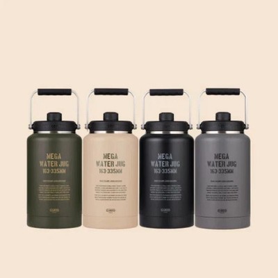 CARGO CONTAINER Mega Wasserkrug + Deckel Set 3,8L für Camping Oudoor - 4 Farben