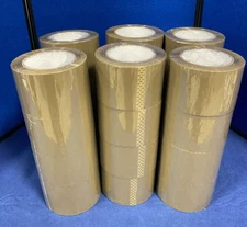 Carton Sealing Brown Packing, Shipping Box Tape, 3" x 110 Yards, 24 Rolls