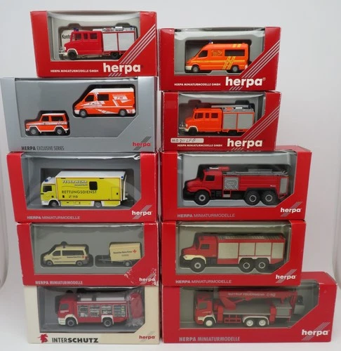 HERPA HO 1/87 DIFFERENT MODELS VAN FIRE TRUCK TO CHOOSE FROM