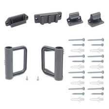 WOMHOM Retractable Mesh Baby Gate Hardware Replacement Parts Kit for Dog Gray