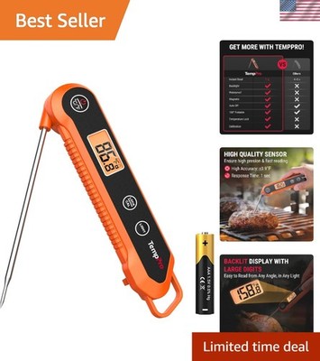 Waterproof Instant Read Thermometer for Perfect Cooking Temperatures Anytime
