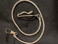 Pocket Watch Fob Chain Silver Tone 14 See Photos