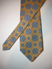 Vintage YVES SAINT LAURENT PARIS Silk Tie Wide Gem Looks DIVINE Embossed Beauty