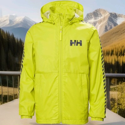 Helly Hansen Kinder Jr Stripe Windjacke Sweet Lime 176/16