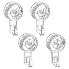 Suction Cup Hooks 4 Pack, Shower Hook Waterproof Vacuum Damage-Free Suction H...