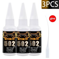 3 X SUPER GLUE SUPERGLUE INDUSTRIAL GRADE CYANOACRYLATE ADHESIVE 20G