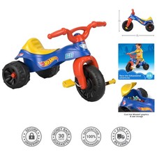 Triciclo duradero para niños pequeños con diseño Hot Wheels - Para aventuras seguras y divertidas