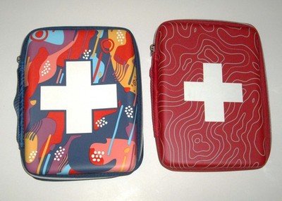 Lot 2 JOHNSON & JOHNSON Band-Aid Brand Build Your Own First Aid Kit Designer Bag