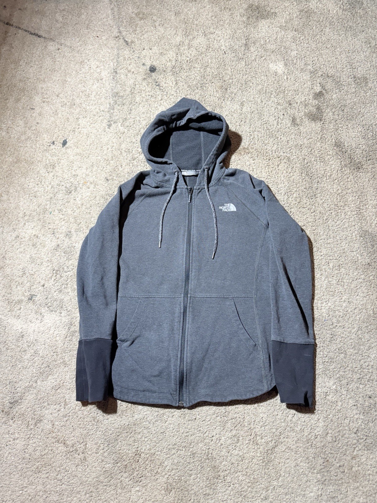 The North Face black zip up hoodie Woman Medium