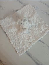 Carters White Lamb Sheep Lovey 100 Cotton Gauze Baby Security Blanket