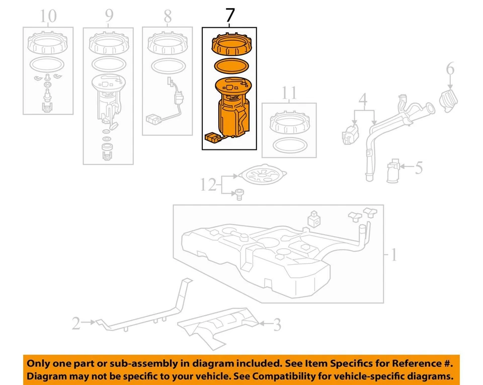 2013-2017 年本田雅阁电气燃气燃料泵总成 EYNHI — 第 3/4 张图片