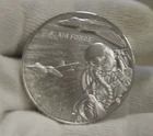 US Armed Forces US Air Force 1 oz Silver Medals Program COA
