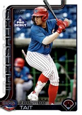 EDUARDO TAIT RC 2025 Topps Pro Debut Base #PD-173 Pre-Rookie MiLB  ID:152337