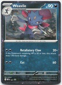 Weavile (Cosmos Holo) 021 Mega Evolution Promo
