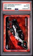 2024 TOPPS CHROME FORMULA 1 SAPPHIRE EDITION RED #131 MAX ESTERSON 1/5 PSA 10