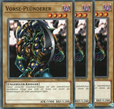 yugioh 3x Vorse-Plünderer YSKR-DE010 COMMON DEUTSCH