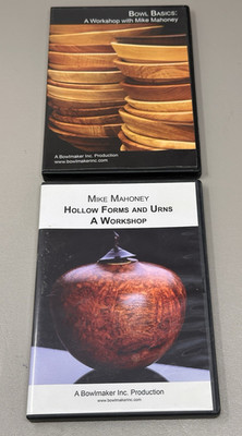 Mike Mahoney Hollow Forms and Urns A Workshop & Bowl Basics Woodturning DVD Lot