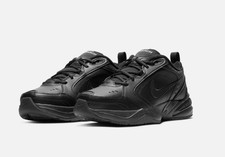 NEW Men's Nike Air Monarch 4 Running Shoes Torch Med  4E Width 416355 001 Black
