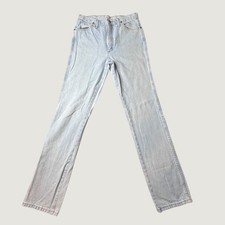 Vintage Wrangler Jeans Mens 32x36 Light Wash Cowboy Cut Slim Fit 936GBH Denim