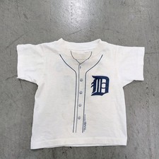 Vintage 1984 Detroit Tigers Baseball Jersey T-Shirt Size 3