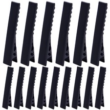 100pcs Metal Alligator Hair Clips Flat Top with Teeth Single Prong Hairpins S...