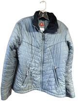 Columbia women's jacket with Omni-Heat thermal comfort Gray/Black Sz L