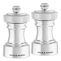 Cole & Mason Geschenk-Set SalzmüHle Und PfeffermüHle Hoxton 10,4 Cm Versilbert