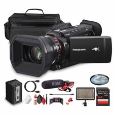 Panasonic HC-X1600 UHD 4K HDMI Lightweight Compact Camcorder with 24x Zoom  Mic