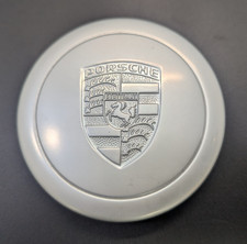 Porsche 911 914 Fuchs Alloy Wheel Centre Cap 3-Prong Silver Painted 66mm