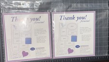 Creative Memories Thank You Die Cuts Heart And Gift Total 4 Die Cuts