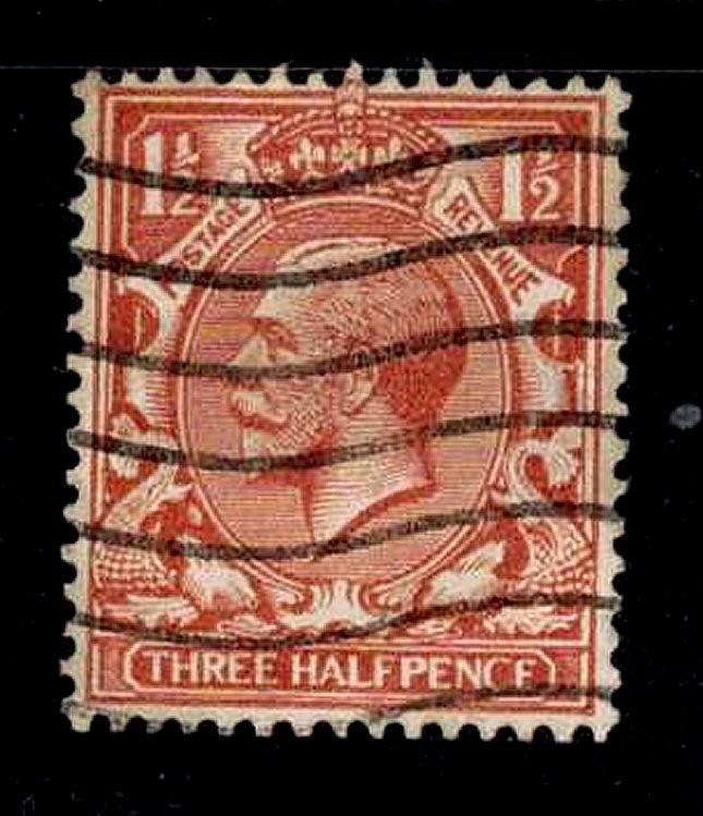 Great Britain Scott #162 Used 1912 Deep Orange 2p King George V