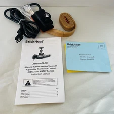 Briskheat Hstat101004 Silicone Rubber Heating Tape, Time Percentage Control,