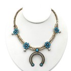Caroline Pollack Relios Sterling Squash Blossom Necklace Rings Lot of 4 #S5579-4 — photo 2