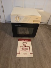 Microondas compacto Sharp media pinta R-1M50 dormitorio autocaravana casa pequeña probado funcionando