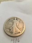 1916 walking liberty half dollar