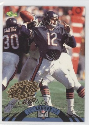 1996 Classic NFL Experience Super Bowl XXX /799 Erik Kramer #31 0e3