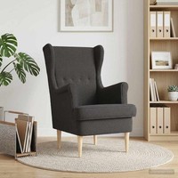 Sessel Dunkelgrau Bouclé