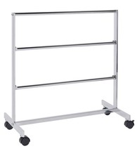 SSWBasics Chrome Storage Clothing Rack with Hanger Bars - 3 Bars for Rack