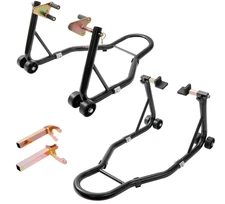 Motorcycle Stand Lift, 850lbs Front Rear Combo Stand Lift Stand, Front Wheel