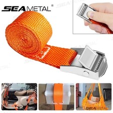 3/4/6M Ratchet Tie Down Straps Cargo Lashing Belt Motorcycle Bicycle Rope