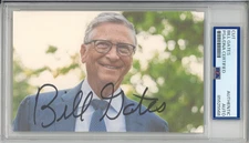 SIGNED Bill Gates CUT Microsoft Founder Photograph Cut PSA DNA COA AUTOGRAPHED