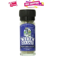 Elegant 6-Pack of Refillable Light Grey Sea Salt Grinders for Healthy Cooking