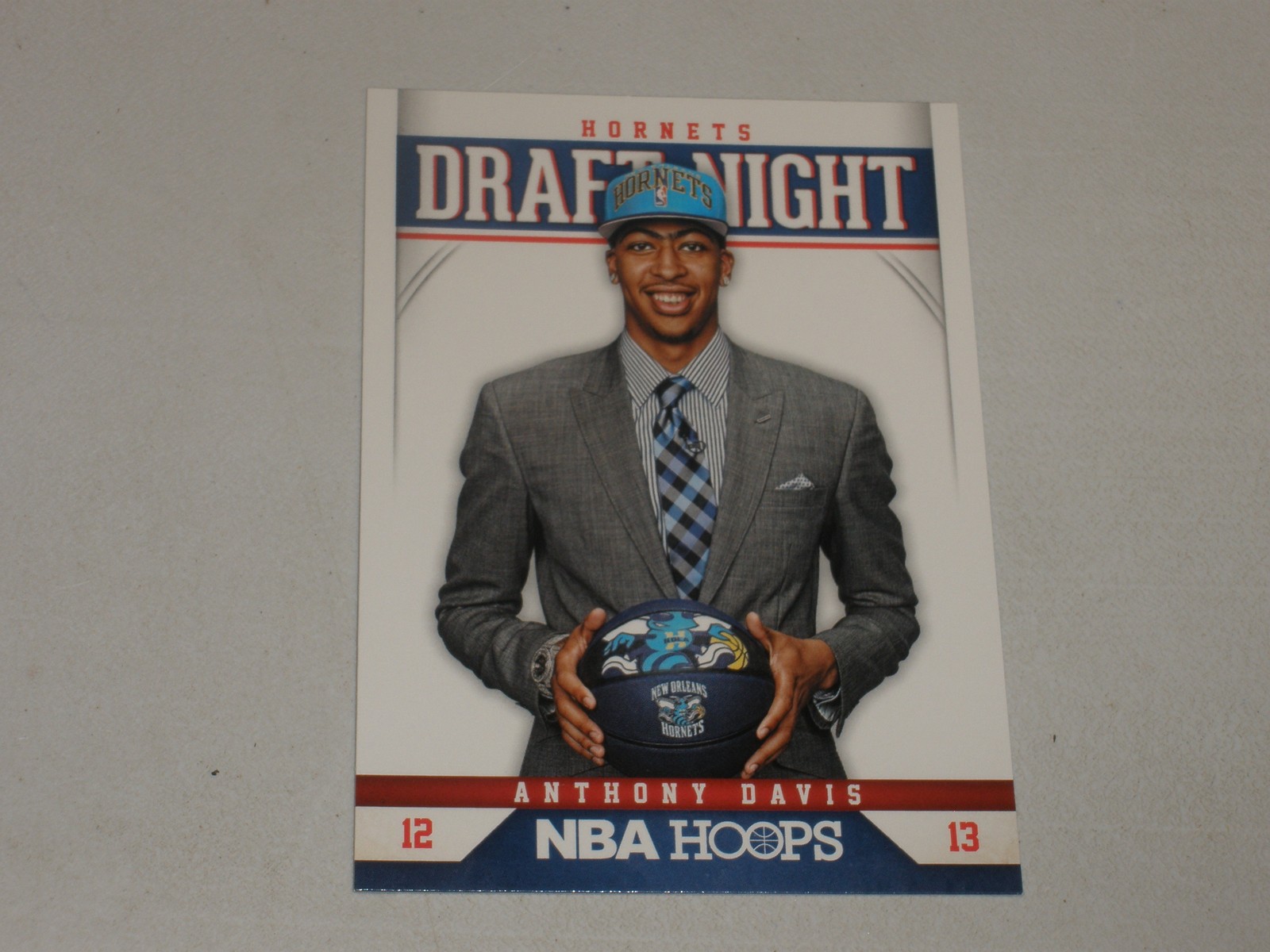 2012-13 Panini NBA Hoops Draft Night #1 Anthony Davis Rookie RC