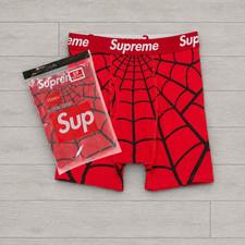 Supreme Spiderman Boxer Briefs Men's M Red New With Tags